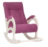 Кресло качалка фиолетовая ткань 44 без оплетки