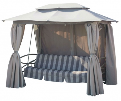 Качели-шатер с москитной сеткой 